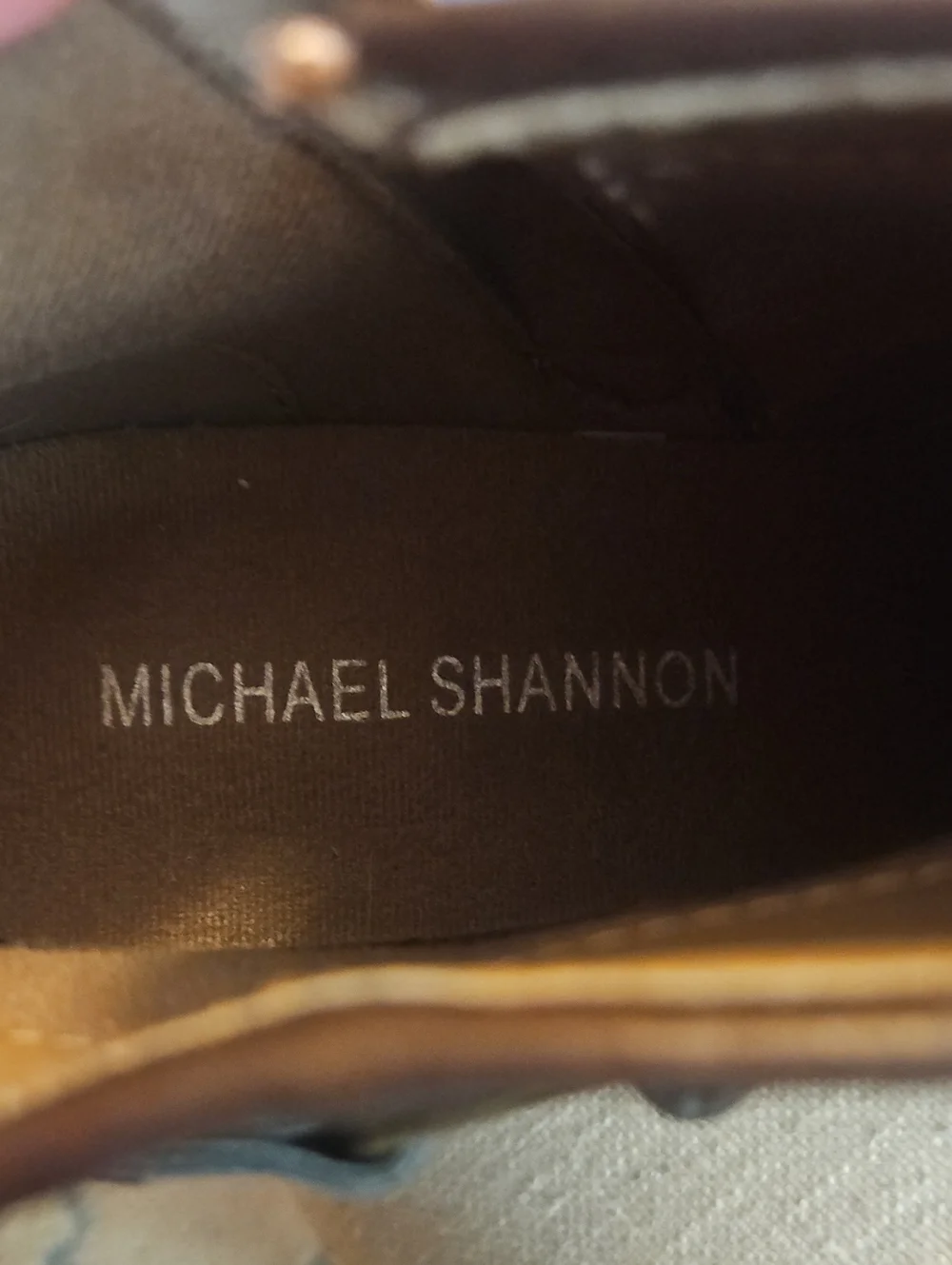 Michael by Michael Shannon Jessalyn Taupe Faux Suede Buckle Ankle Booties Sz 9.5